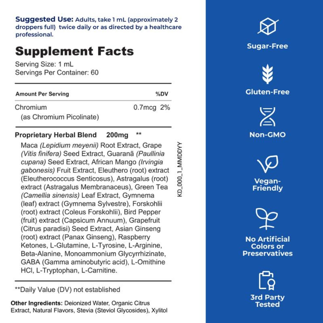 100% Natural 20-in-1 Herbal Liquid Formula