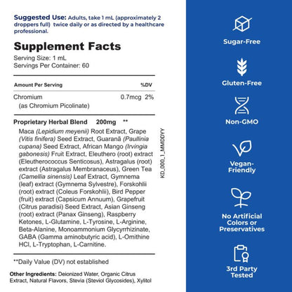 100% Natural 20-in-1 Herbal Liquid Formula