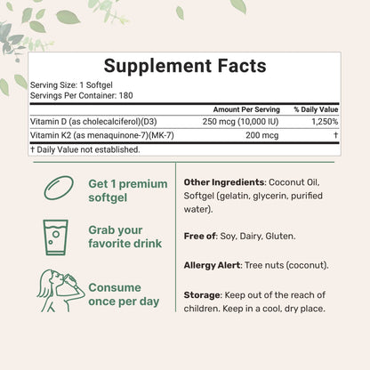 HELTY High Potency Vitamin D3 & K2