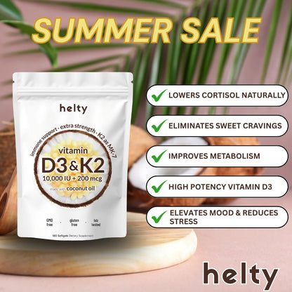 HELTY High Potency Vitamin D3 & K2